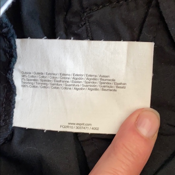 Esprit black cotton capris - Picture 6 of 6